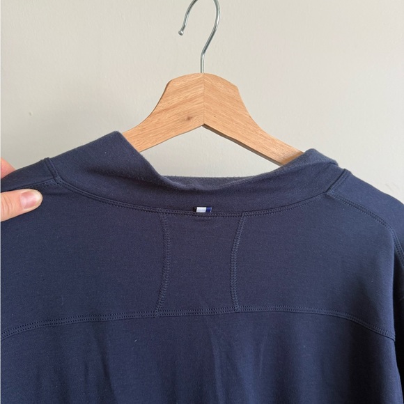 Kit and Ace Men’s Technical Four-way Stretch Navy Blue 1/4 Zip Pullover - Medium - Picture 8 of 9